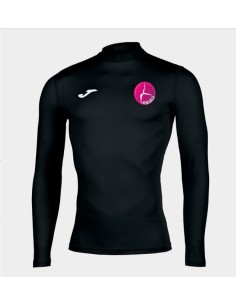 CAMISETA TERMICA NEGRA ARTISTICA POZUELO CON SERIGRAFIA LOGO Y NOMBRE