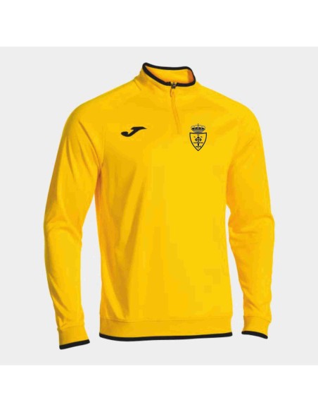 SUDADERA AMARILLA MEDIA CREMALLERA