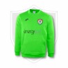 SUDADERA VERDE FLUOR LOGO CLUB + PATROCINADOR