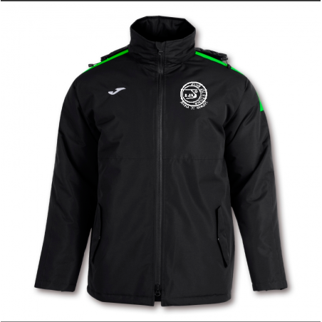 ABRIGO UNISEX NEGRO VERDE FLUOR AJALKALA