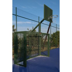 JUEGO PORTERIAS F.SALA/BALONMANO - CANASTA BASKET ANTIVANDALICA VERDE