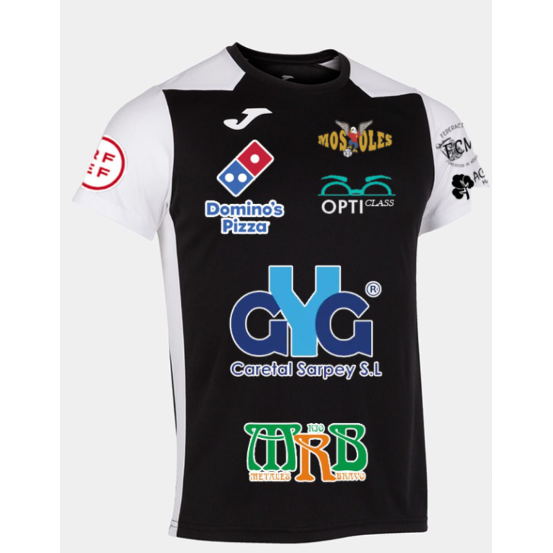CAMISETA NEGRA FS MOSTOLES CON SERIGRAFIAS