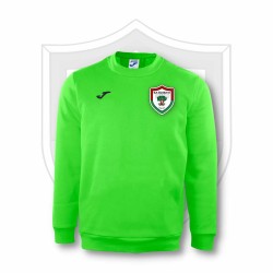 SUDADERA VERDE FLUOR LOGO CLUB