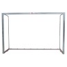 JUEGO PORTERÍAS GALVANIZADAS FÚTBOL SALA/BALONMANO METÁLICAS TRASLADABLES 80X80MM CON BASE 80X40MM