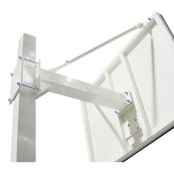 JUEGO DE 2 CANASTAS BALONCESTO DELUXE MONOTUBO TUBO 100 TRASLADABLE 2 RUEDAS CON CARRO  -SIN TABLERO, ARO