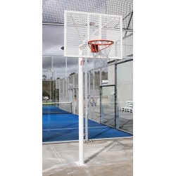 JUEGO DE 2 CANASTAS ANTIVANDALICAS MINIBASKET NEW TUBO 114 MM LACADA -INCLUYE AROS, REDES Y TABLEROS-