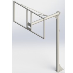 JGO CANASTAS ANTIVANDALICAS BALONCESTO NEW TUBO 114 MM LACADA -INCLUYE AROS, REDES Y TABLEROS-