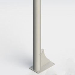 JGO CANASTAS ANTIVANDALICAS BALONCESTO NEW TUBO 114 MM LACADA -INCLUYE AROS, REDES Y TABLEROS-