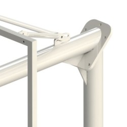 JUEGO DE 2 CANASTAS ANTIVANDALICAS MINIBASKET NEW TUBO 114 MM LACADA -INCLUYE AROS, REDES Y TABLEROS-