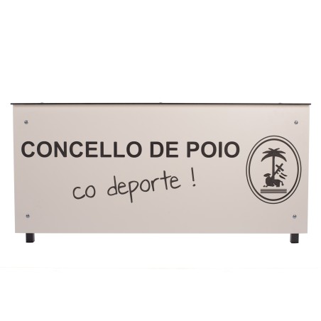 MESA ANOTADORES COMPLETA FENÓLICO 8MM BLANCO PERSONALIZABLE