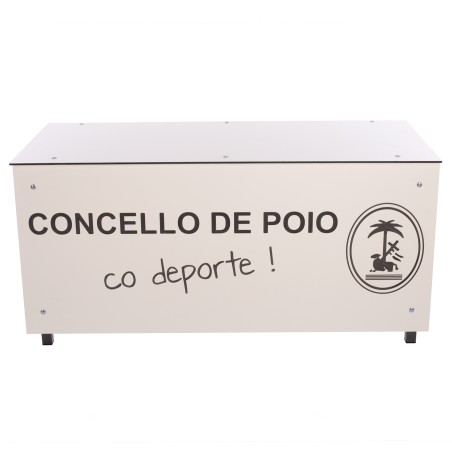 MESA ANOTADORES COMPLETA FENÓLICO 8MM BLANCO PERSONALIZABLE