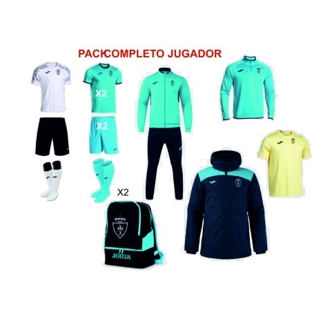 PACK COMPLETO JUGADOR